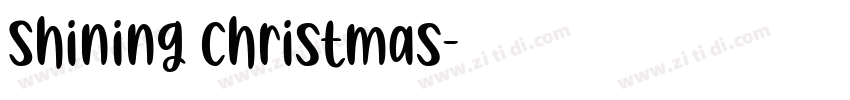 Shining Christmas字体转换